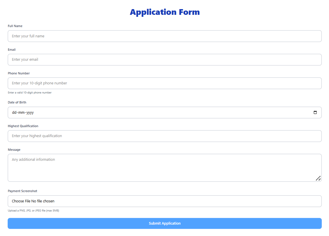 Direct admission 1